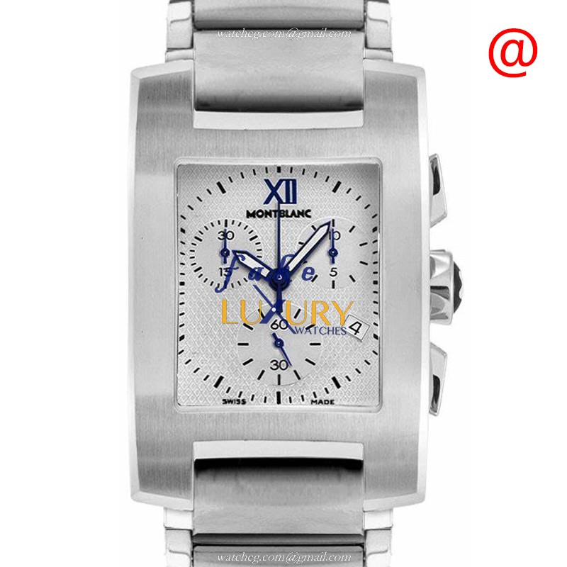 Mont Blanc 101561 PROFILE Replica Watch Quartz Stainless Steel Silver Dial 23mm - Luxury Replica Watch