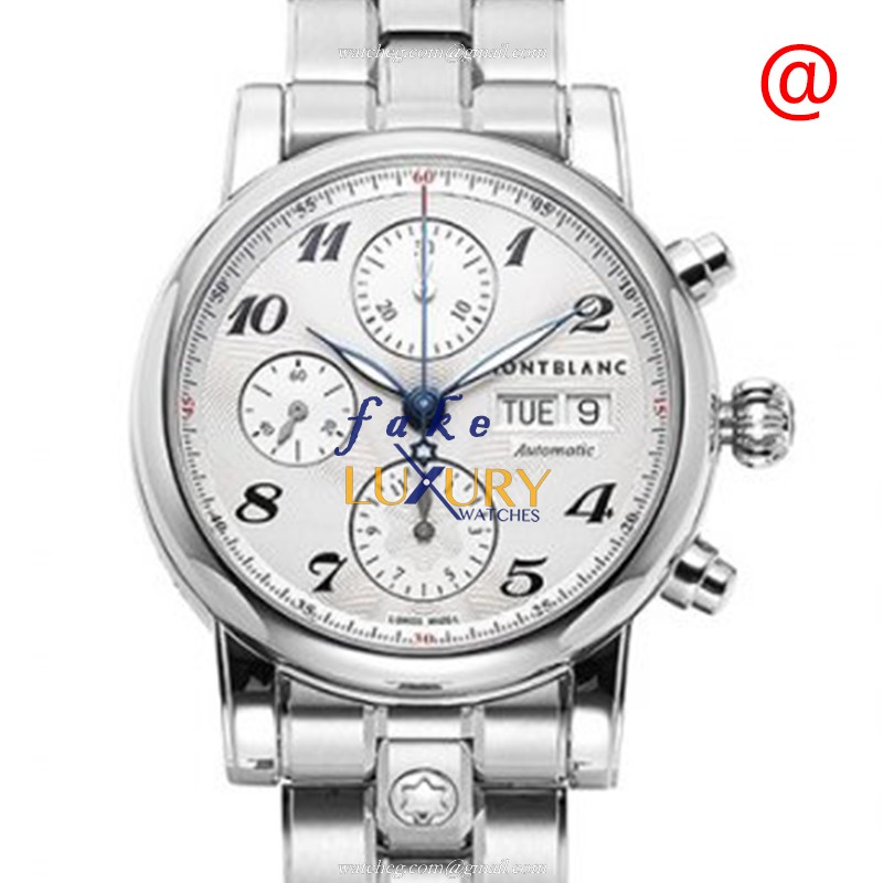 Mont Blanc 106468 STAR Replica Watch, Automatic Movement, Silver Dial, Steel Case - Luxury Replica Watch