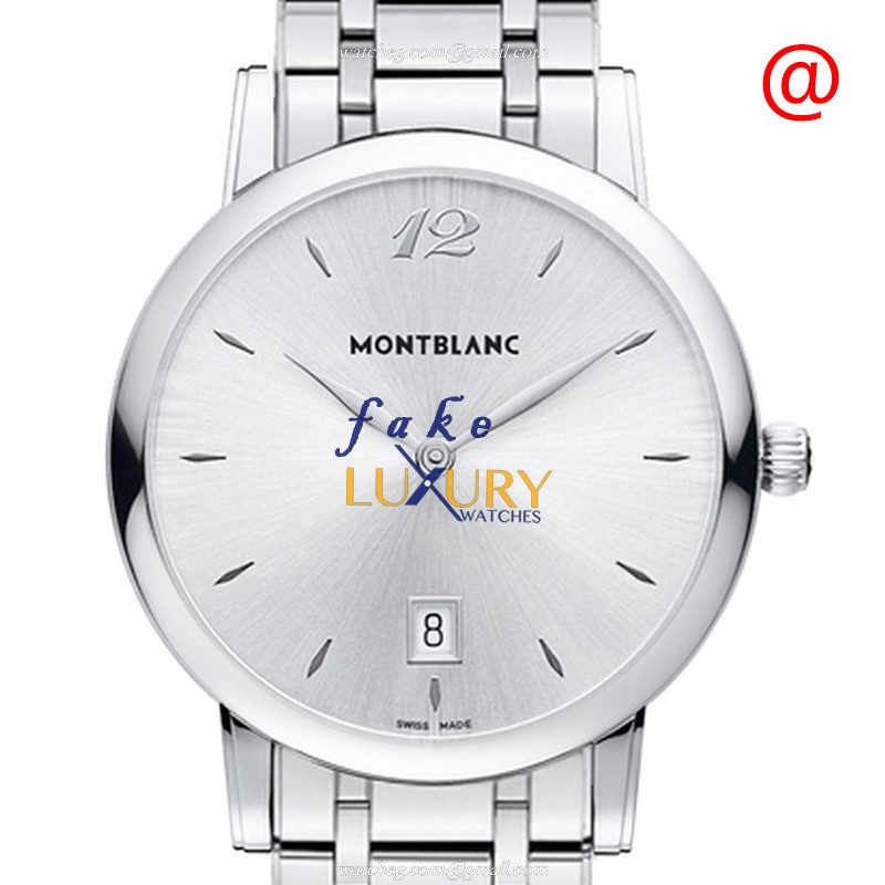Mont Blanc 108768 STAR CLASSIQUE Quartz Stainless Steel Silver Dial - Replica Watch - Calibre MB - Luxury Replica Watch