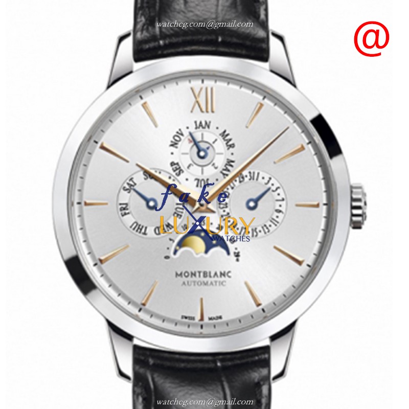 Mont Blanc 110715 MEISTERSTUCK HERITAGE Automatic Silver Dial Steel Replica Watch - Luxury Replica Watch