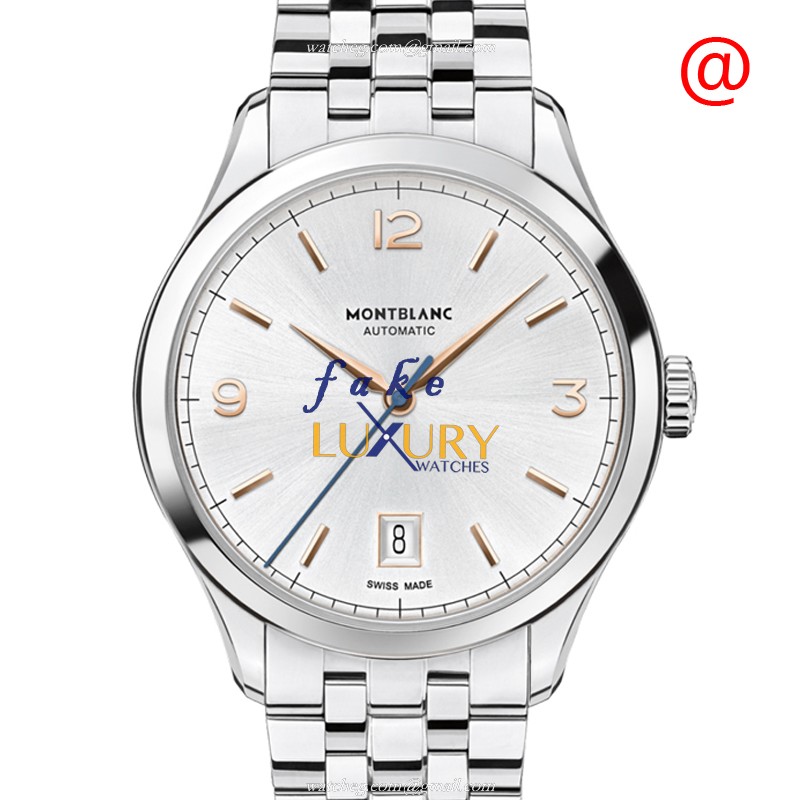 112519 - Mont Blanc Patrimony Traditionelle Replica Watch - Automatic Silver Dial Steel - Luxury Replica Watch