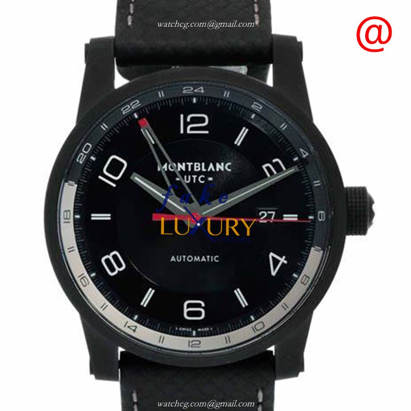 Mont Blanc 113876 TIMEWALKER Replica Watch With Black Dial, Automatic Movement, Steel Case - Luxury Replica Watch