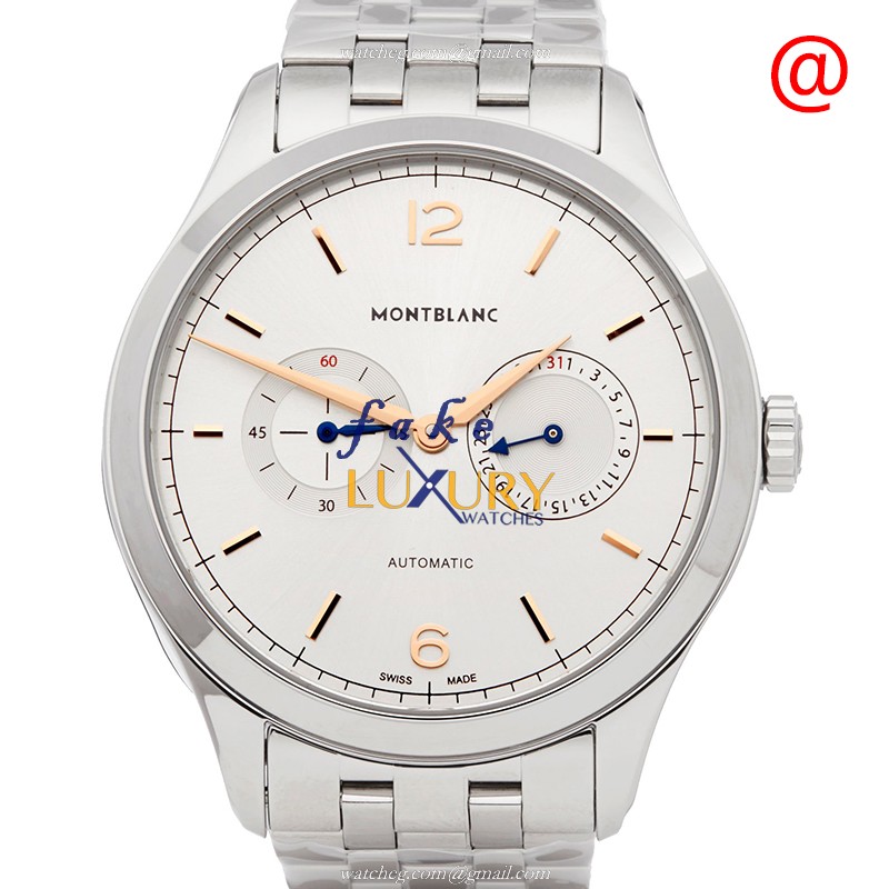 Mont Blanc Heritage 114873 - Replica Watch - Automatic - Stainless Steel - Silver Dial - Luxury Replica Watch