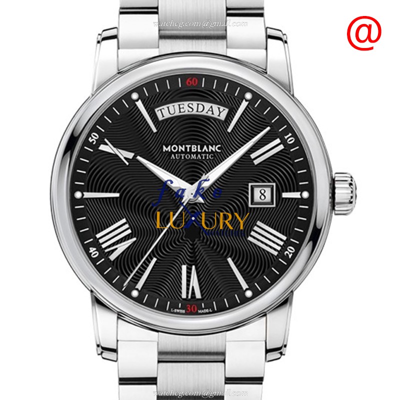 Mont Blanc 4810 115937 Automatic Stainless Steel Black Dial Replica Watch - Luxury Replica Watch