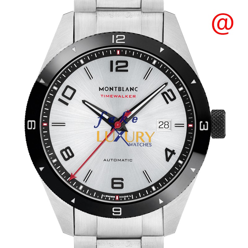 Mont Blanc 4810 116057 Replica Watch, Automatic Movement, Silver Dial, Stainless Steel Bracelet - Luxury Replica Watch