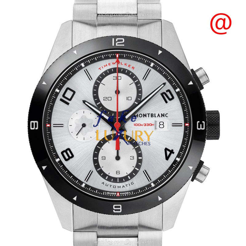 Mont Blanc Timewalker 116099 Automatic Stainless Steel Silver Dial Replica Watch - Luxury Replica Watch