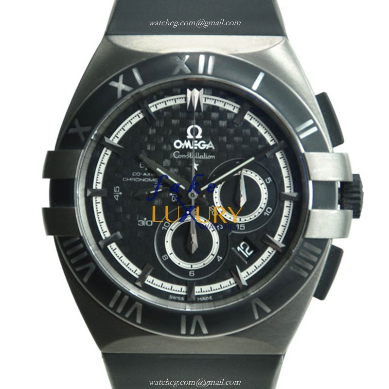 121.92.41.50.01.001 - Omega Replica Watch Automatic Titanium Black Dial Rubber Strap - Luxury Replica Watch