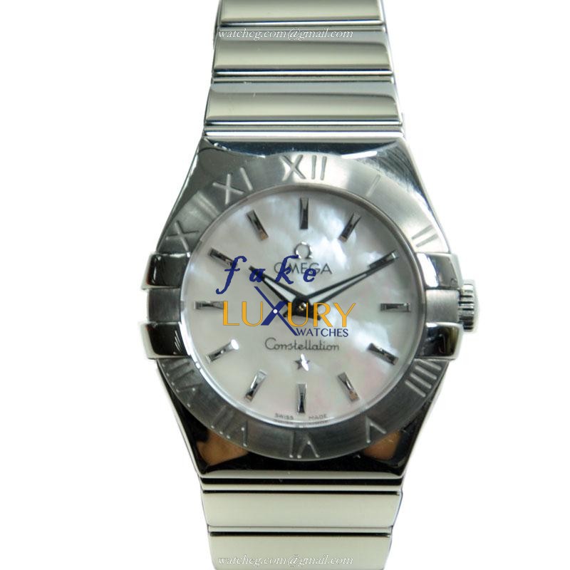 123.10.27.60.05.002 - Omega Constellation Replica Watch - Quartz - White Mother of Pearl Dial - Luxury Replica Watch