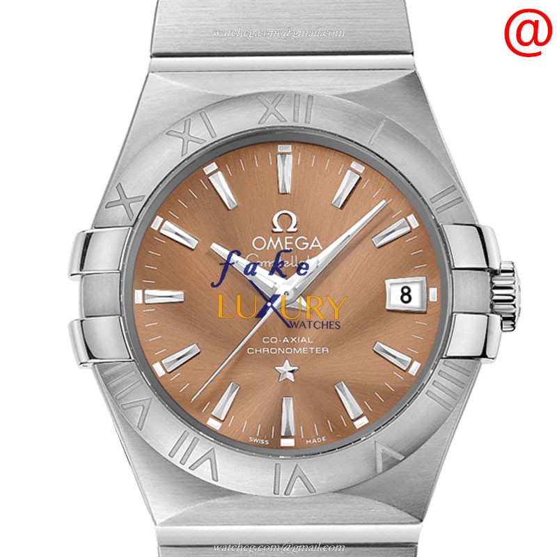 Omega Constellation 123.10.35.20.10.001 Automatic Steel Brown Dial Replica Watch - Luxury Replica Watch