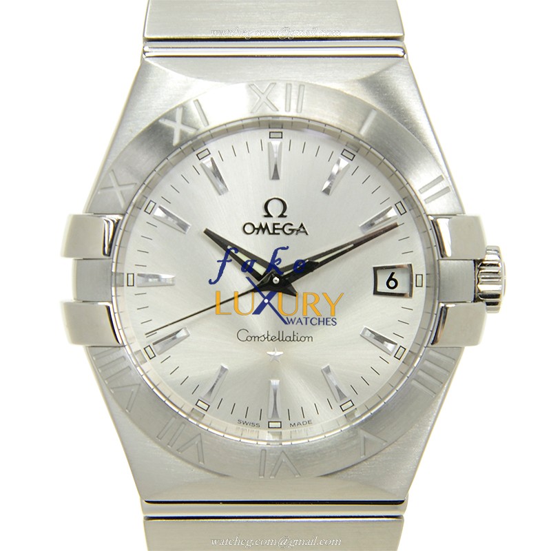 Omega Constellation 123.10.35.60.02.001 Quartz Stainless Steel Silver Dial Replica Watch - Luxury Replica Watch