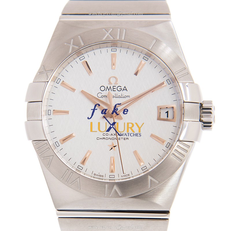 Omega 123.10.38.21.02.002 Automatic Stainless Steel Replica Watch - White Dial, Silver Strap - Luxury Replica Watch