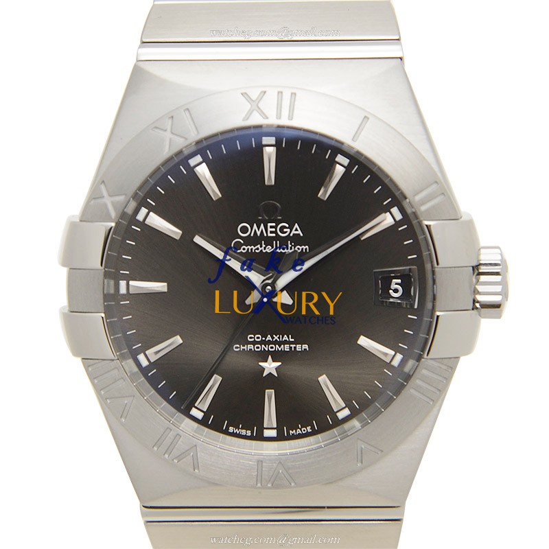 Omega Constellation 123.10.38.21.06.001 Automatic Gray Dial Stainless Steel Replica Watch - Luxury Replica Watch
