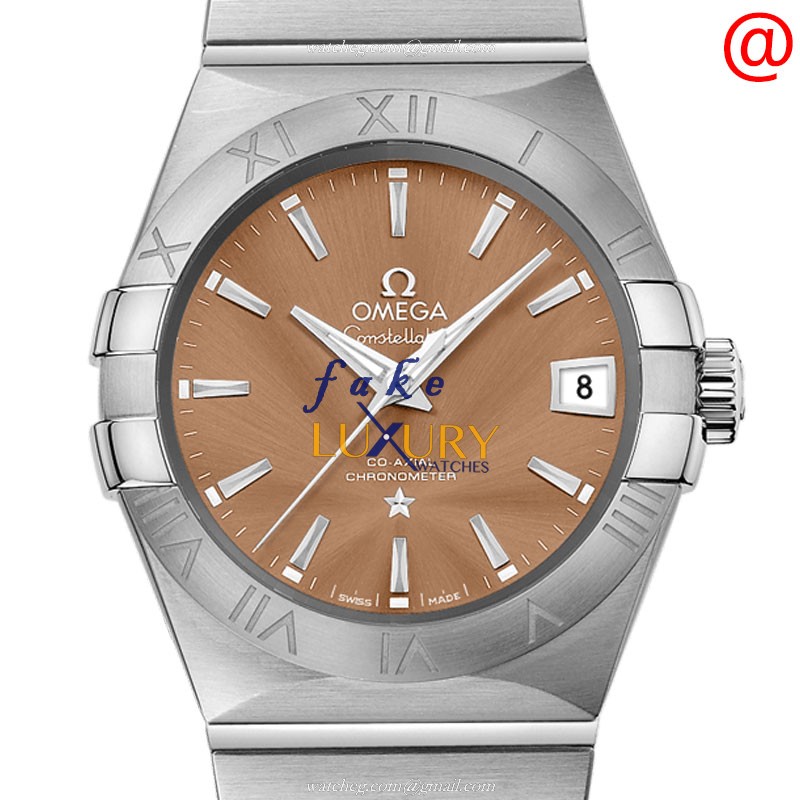 Omega Constellation 123.10.38.21.10.001 - Replica Watch - Automatic - Steel Case - Brown Dial - Luxury Replica Watch