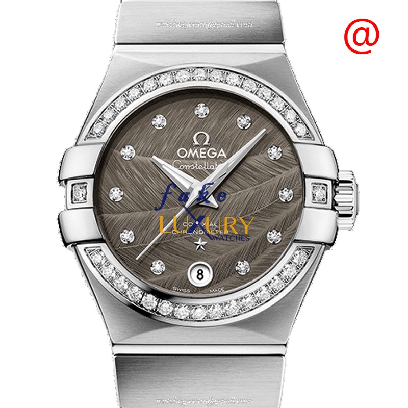 Omega Constellation Replica Watch 123.15.27.20.56.001 Automatic Gray Dial Stainless Steel and - Luxury Replica Watch