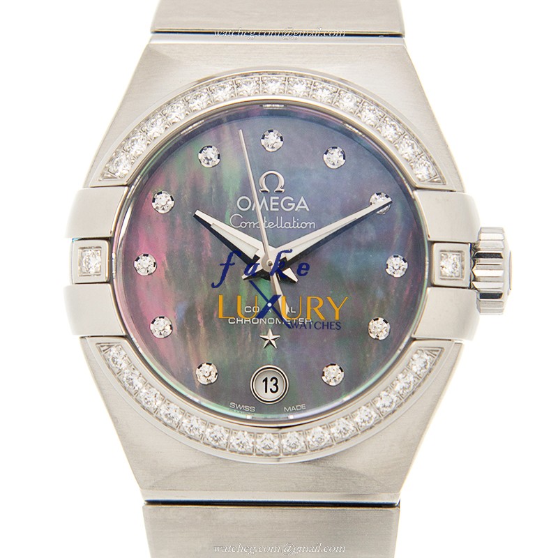 Omega 123.15.27.20.57.003 Automatic Stainless Steel Constellation Replica Watch, Swiss Movement - Luxury Replica Watch