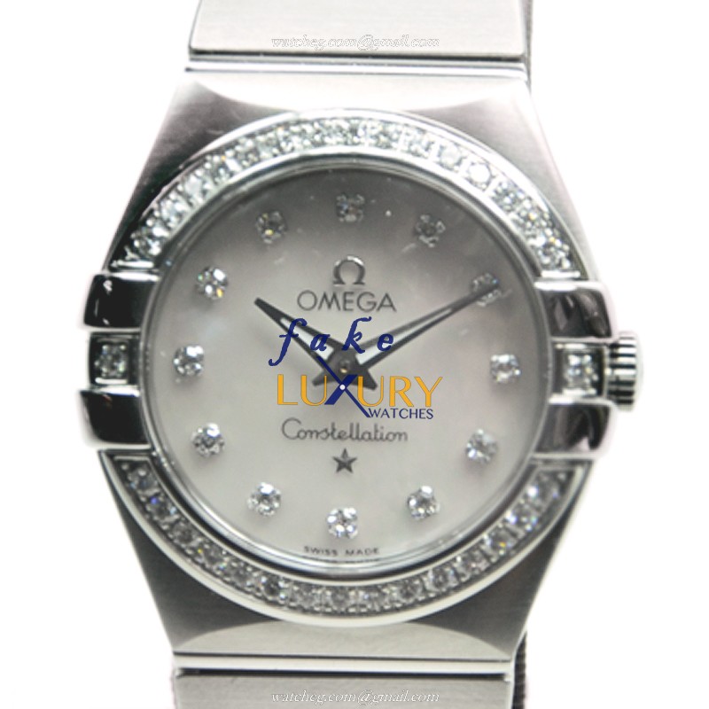 Omega 123.15.27.60.55.001 Constellation Quartz Stainless Steel & Diamond Replica Watch - Luxury - Luxury Replica Watch