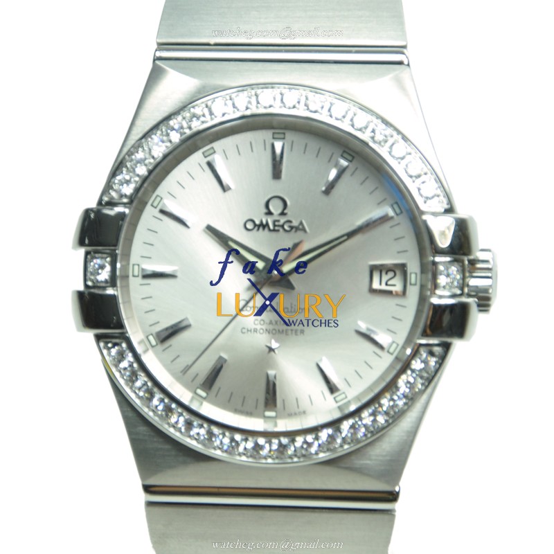 123.15.35.20.02.001 - Omega Constellation Replica Watch - Automatic - Silver Dial - Stainless Steel - Luxury Replica Watch