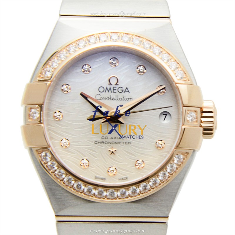 Omega Constellation 123.25.27.20.55.006 - Replica Watch - Automatic - 18kt Rose Gold - Diamond Bezel - Luxury Replica Watch