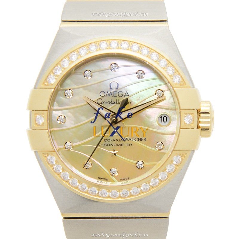 Omega 123.25.27.20.57.002 | Automatic | 18kt Gold & Diamond | Steel Case | Replica Watch - Luxury Replica Watch