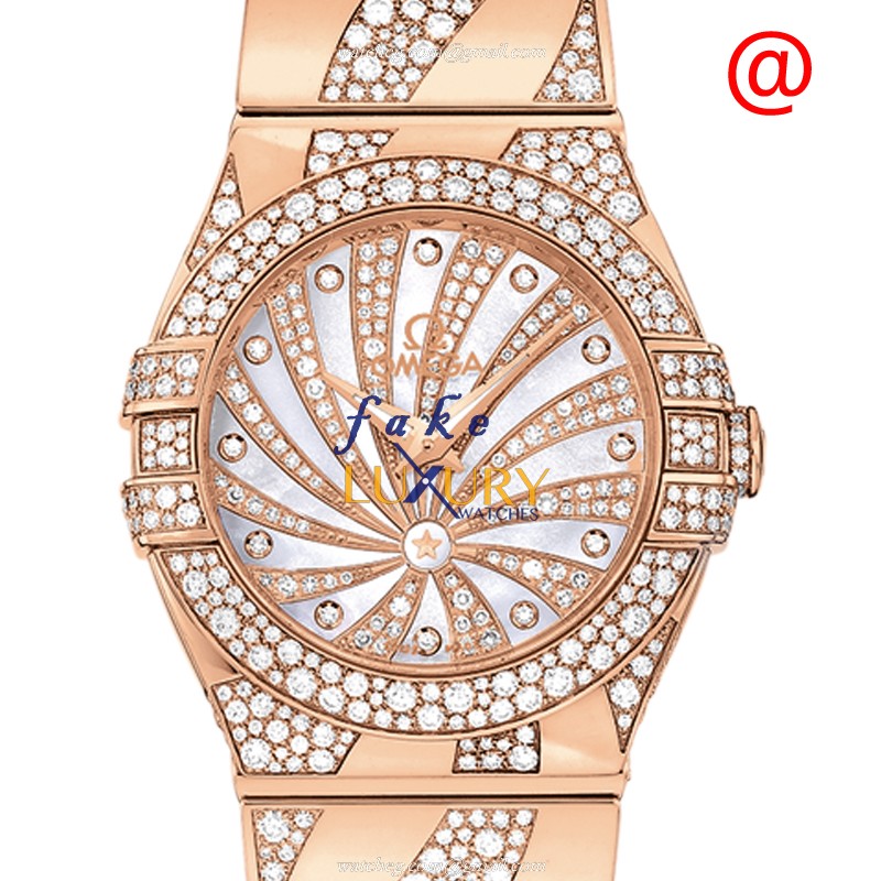 Omega Constellation 123.55.27.60.55.011 - Replica Watch - Quartz - 18kt Rose Gold - 27mm Case - Luxury Replica Watch