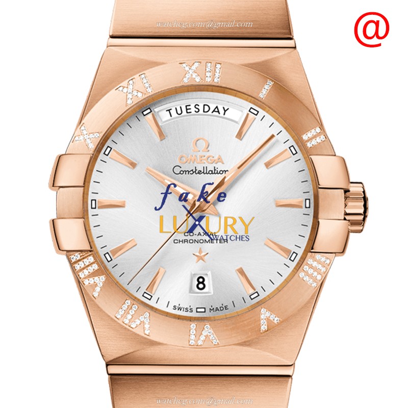 Omega 123.55.38.22.02.001 CONSTELLATION Auto 18kt Rose Gold - 38mm - Swiss - Replica Watch - Luxury Replica Watch