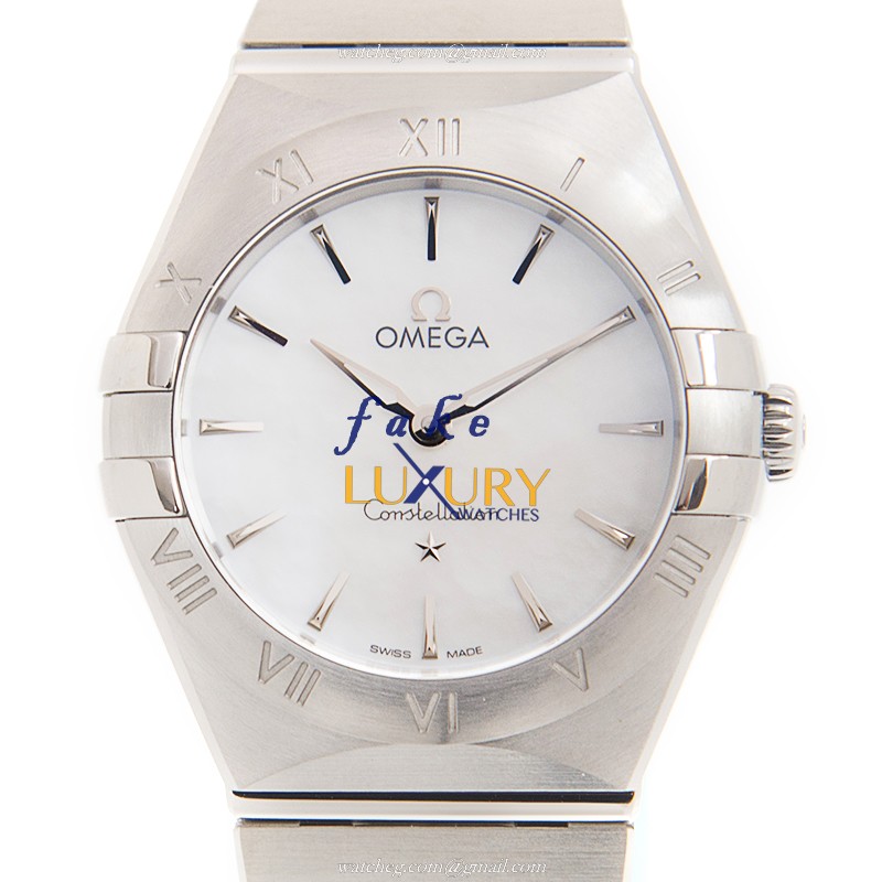 Omega 131.10.28.60.05.001 CONSTELLATION Quartz Steel Case Replica Watch - Automatic - White Dial - Luxury Replica Watch