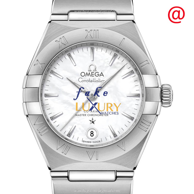 Omega 131.10.29.20.05.001 CONSTELLATION Automatic Stainless Steel Replica Watch, White Dial, Silver - Luxury Replica Watch