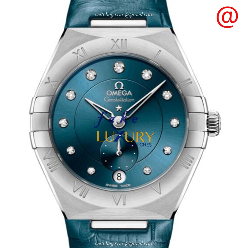 Omega Constellation 131.13.34.20.53.001 Automatic Blue Dial Steel Replica Watch - Luxury Replica Watch