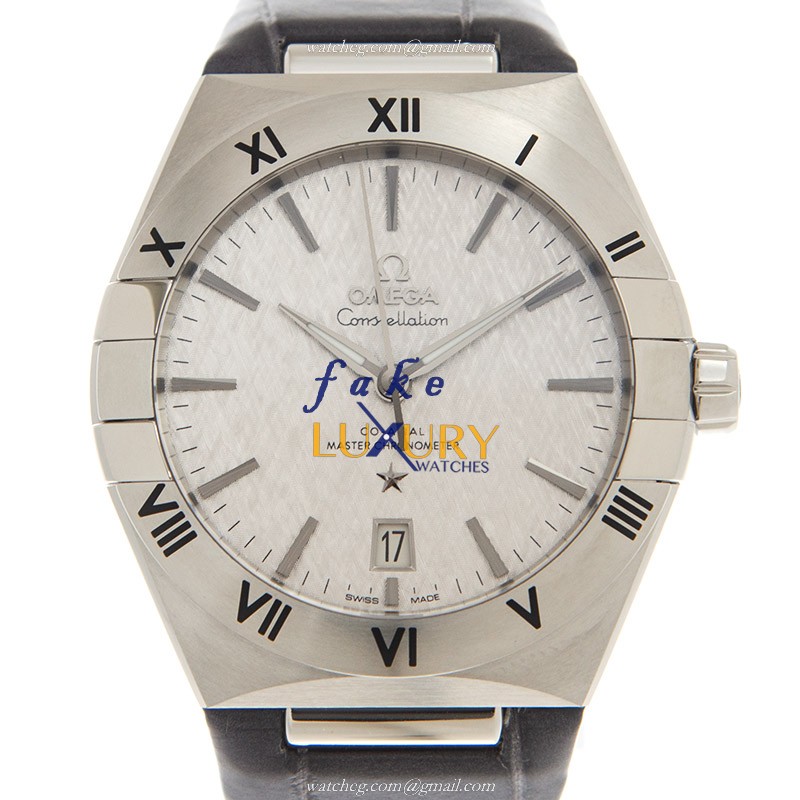 Omega 131.13.39.20.06.001 - Replica Watch - Constellation - Gray Dial - Leather Strap - Automatic - Luxury Replica Watch