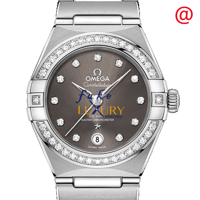 131.15.29.20.56.001 - Omega Constellation Replica Watch - Automatic - Gray Dial Stainless Steel - Luxury Replica Watch