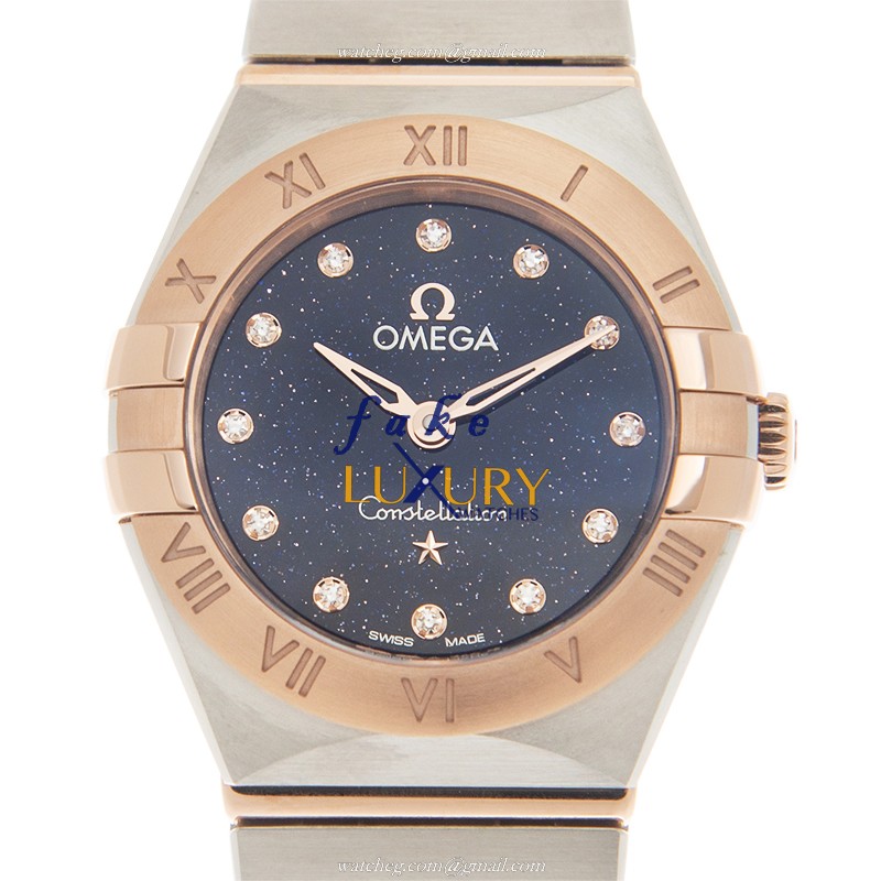 - 131.20.25.60.53.002 OMEGA CONSTELLATION Quartz 18kt Rose Gold & Steel Replica Watch - Luxury Replica Watch