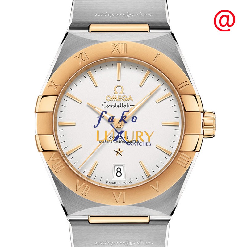 Omega 131.20.36.20.02.002 CONSTELLATION | Automatic | 18kt Gold & Steel | White Dial Replica Watch - Luxury Replica Watch