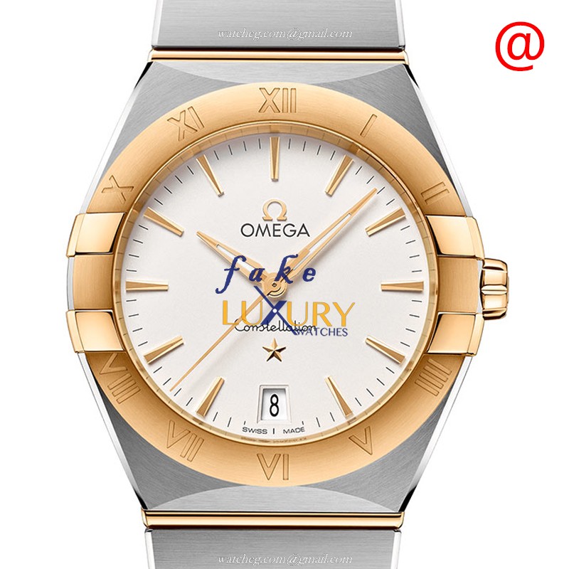 131.20.36.60.02.002 - Omega Constellation Replica Watch Quartz 18kt Gold Steel White Dial - Luxury Replica Watch
