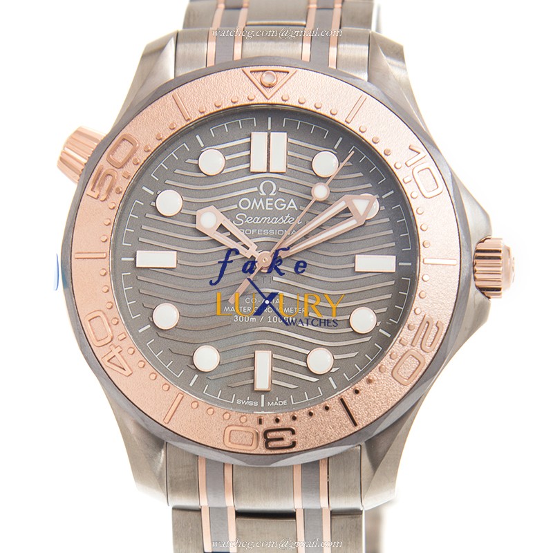 Omega 210.60.42.20.99.001 SEAMASTER Automatic Titanium Rose Gold Replica Watch - Swiss Movement - Luxury Replica Watch