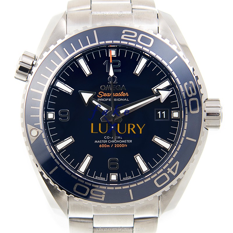 Omega 215.30.44.21.03.001 SEAMASTER Automatic Stainless Steel Replica Watch, Blue Dial, Silver Strap - Luxury Replica Watch