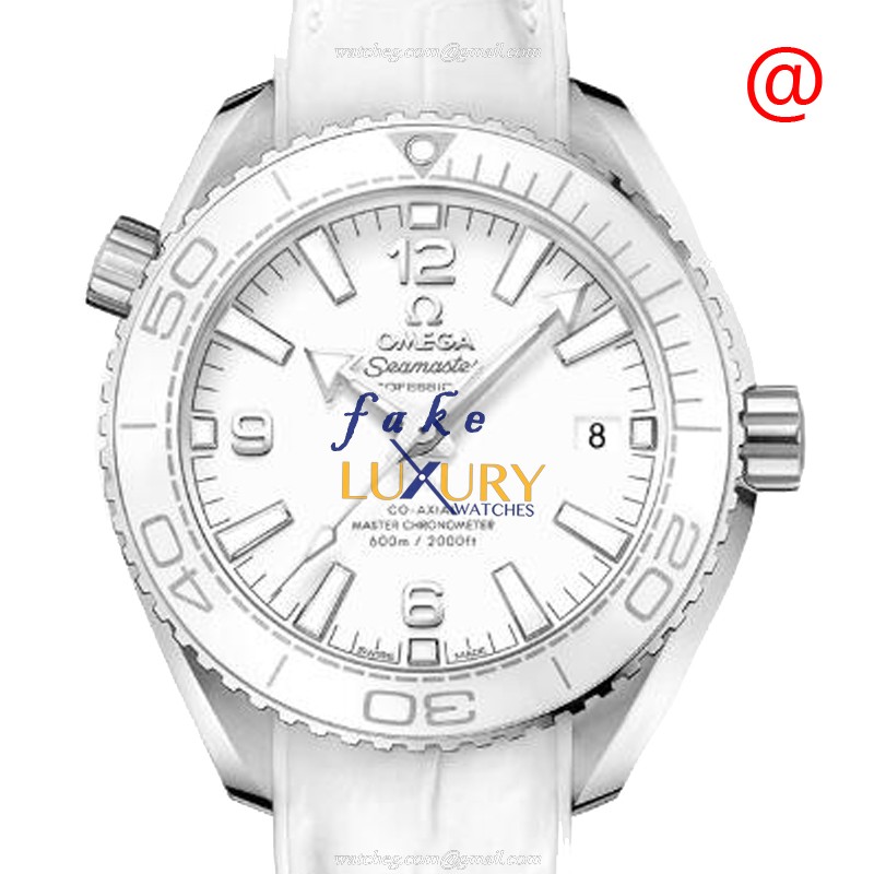Omega 215.33.40.20.04.001 SEAMASTER Automatic Stainless Steel Replica Watch - White Dial, Leather - Luxury Replica Watch