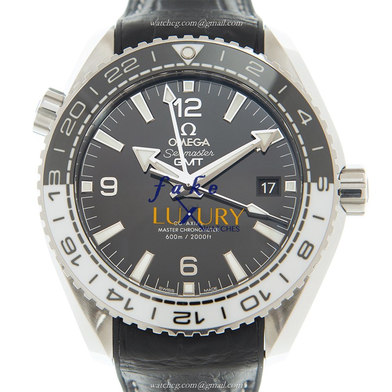 Omega Seamaster 215.33.44.22.01.001 Automatic - Black Dial - Leather Strap - Replica Watch - Luxury Replica Watch