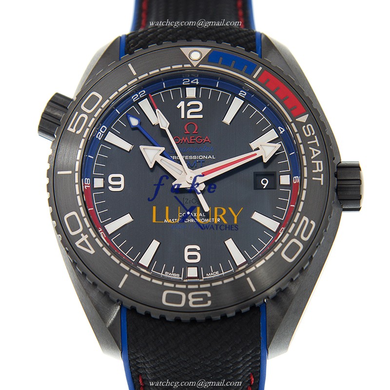 Omega 215.92.46.22.01.004 Automatic Ceramic Replica Watch - Swiss Movement, 45.5mm Case, Black Dial - Luxury Replica Watch