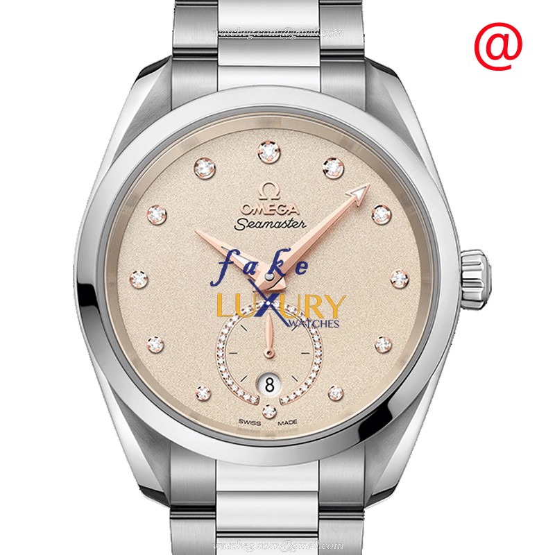 Omega Seamaster 220.10.38.20.59.001 Replica Watch, Automatic, Beige Dial, Steel Bracelet - Luxury Replica Watch