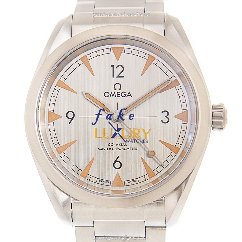 Omega 220.10.40.20.06.001 RAILMASTER Automatic Stainless Steel Replica Watch - Gray Dial, Silver - Luxury Replica Watch