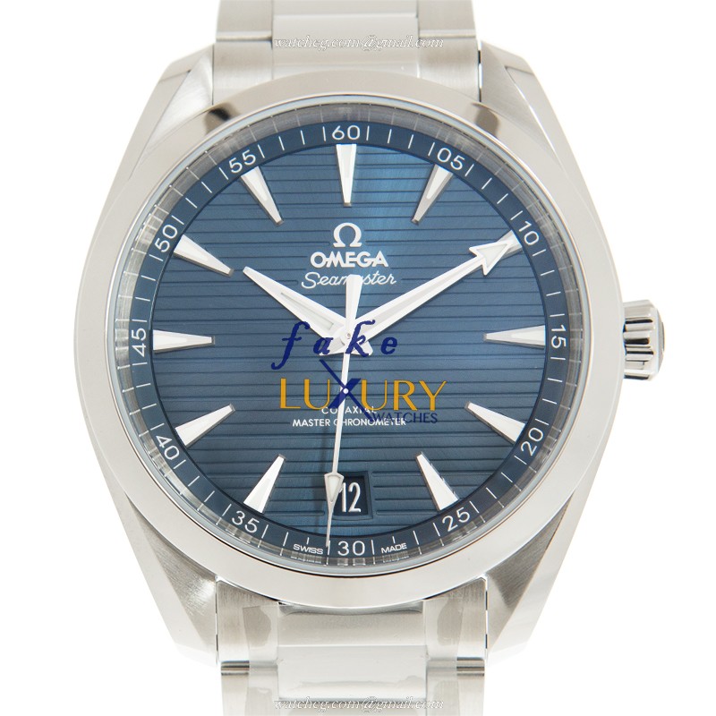 Omega SEAMASTER Automatic Replica Watch, 220.10.41.21.03.004, Stainless Steel Case, Blue Dial - Luxury Replica Watch