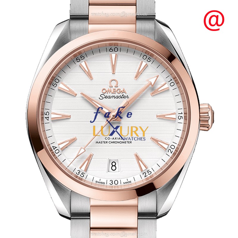 -220.20.41.21.02.001 - Omega SEAMASTER Automatic 41mm 18kt Rose Gold & Steel Replica Watch - Luxury Replica Watch