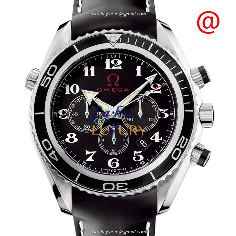 222.32.46.50.01.001 - Omega Replica Watch Automatic Black Dial Stainless Steel 45.5mm - Luxury Replica Watch
