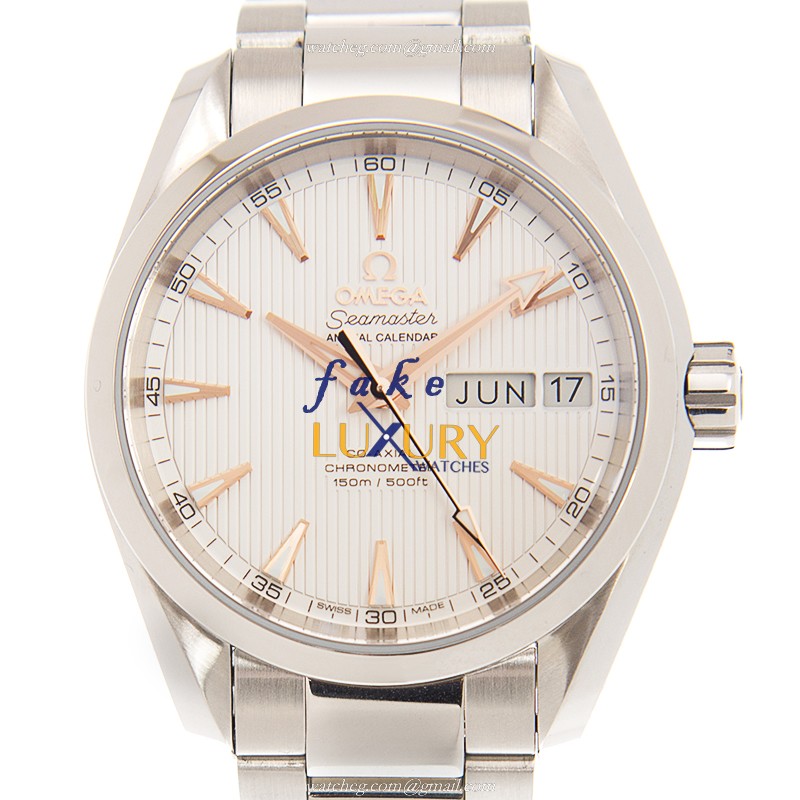 Omega 231.10.39.22.02.001 Seamaster Replica Watch, White Dial, Stainless Steel Bracelet, Automatic - Luxury Replica Watch