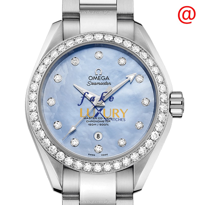 Omega Seamaster 231.15.34.20.57.002 Replica Watch With Automatic Movement, Blue Dial, Steel & - Luxury Replica Watch