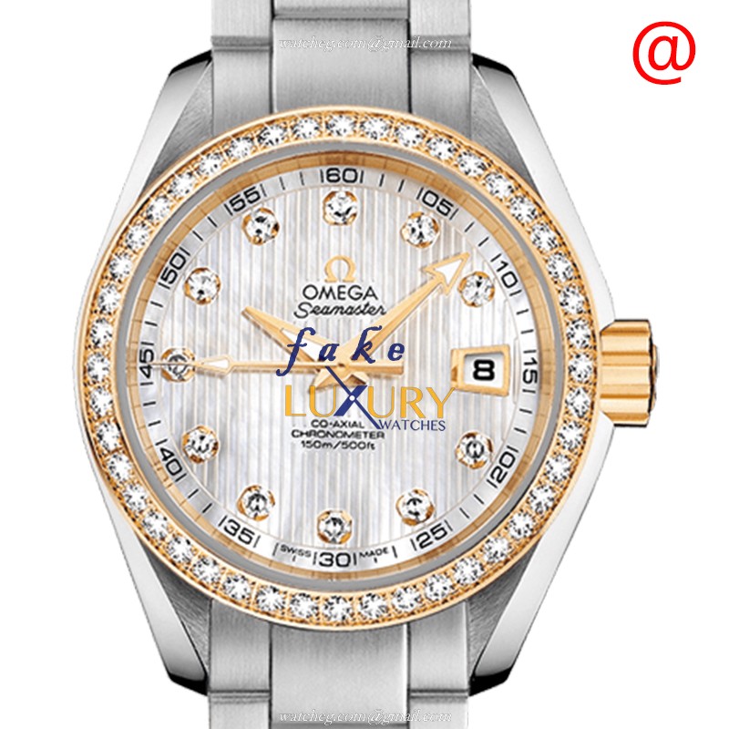 Omega 231.25.30.20.55.004 SEAMASTER Automatic 18kt Gold Diamond Steel Replica Watch - Swiss - Luxury Replica Watch