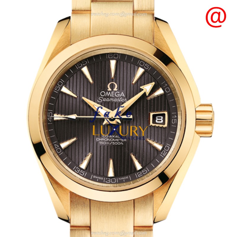 Omega 231.50.30.20.06.002 Seamaster - Replica Watch - Brown Dial - 18kt Yellow Gold - Automatic - Luxury Replica Watch