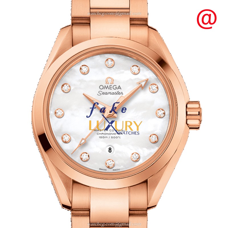 Omega SEAMASTER Automatic 231.50.34.20.55.001 18kt Rose Gold Replica Watch - Luxury Replica Watch