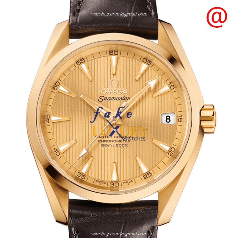 -231.53.39.21.08.001-Omega SEAMASTER 18kt Yellow Gold Automatic Replica Watch - Luxury Replica Watch