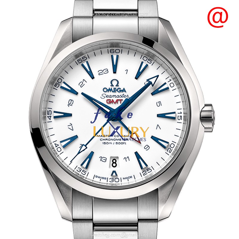 Omega 231.90.43.22.04.001 SEAMASTER Titanium Automatic Replica Watch - White Dial, Silver Band - Luxury Replica Watch